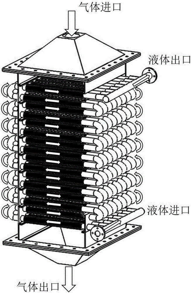 Laminated finned tube heat exchanger