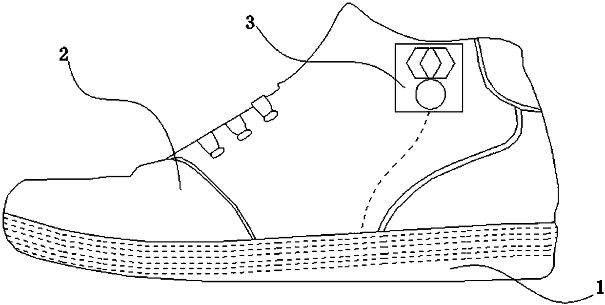 A kind of multifunctional qi and blood health-preserving shoes