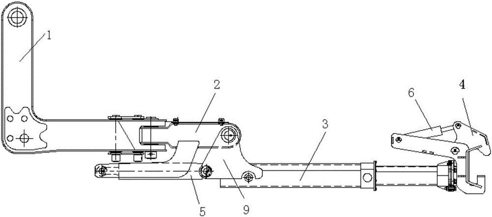 Clamping device and tunnel arch operating vehicle