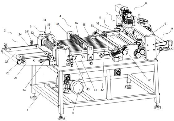 A kind of slitting and cutting system for brown sugar slices