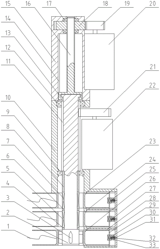 A multi-cable pulley rope receiving and releasing device