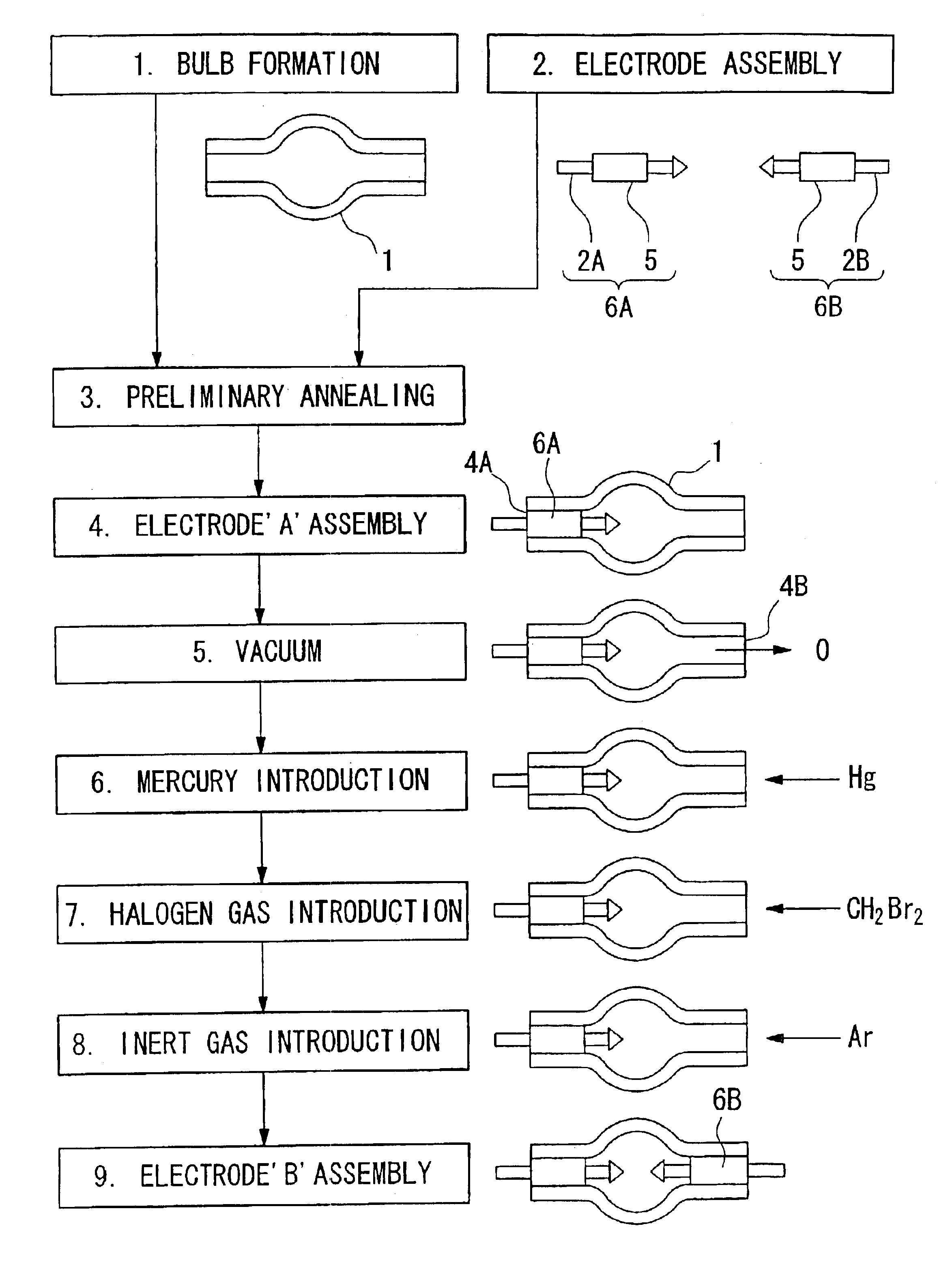 High pressure discharge lamp and method of production therefor