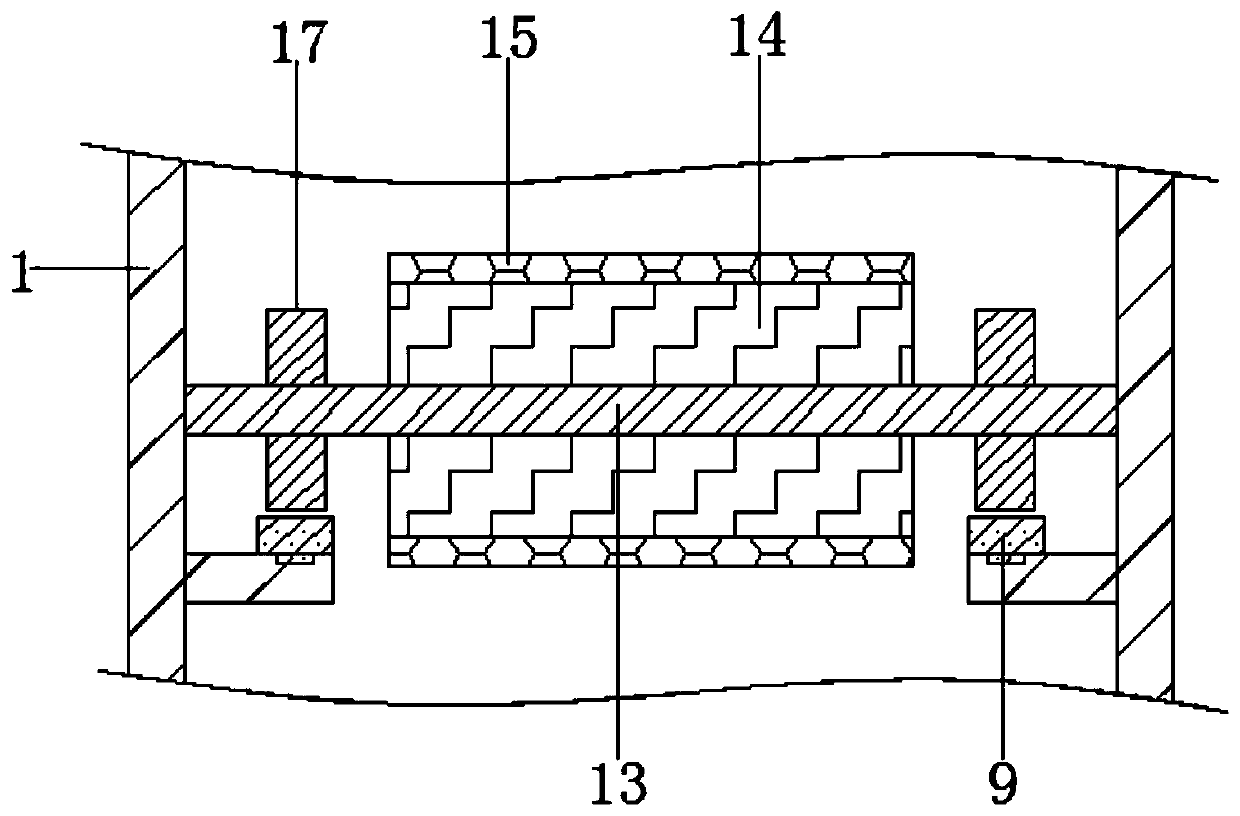 Fly ash iron removal device for building