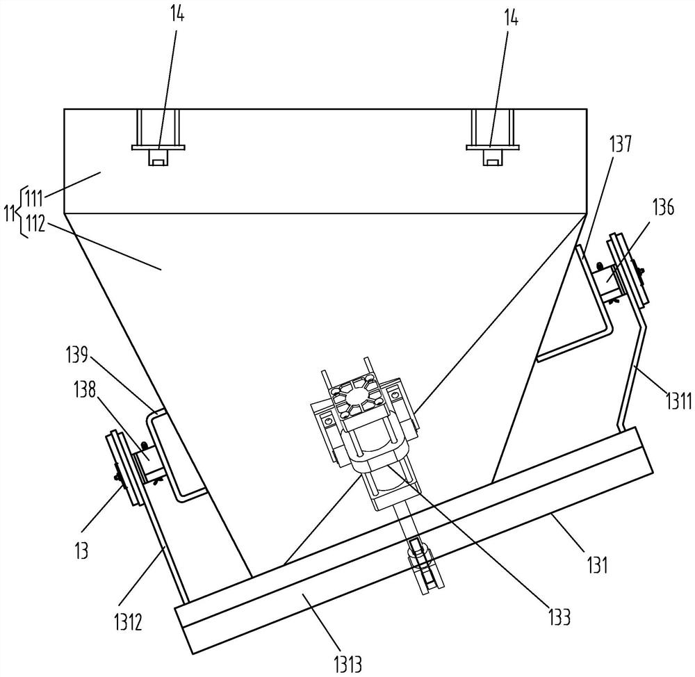 Steel fiber distribution bin, steel fiber metering distribution system and control method