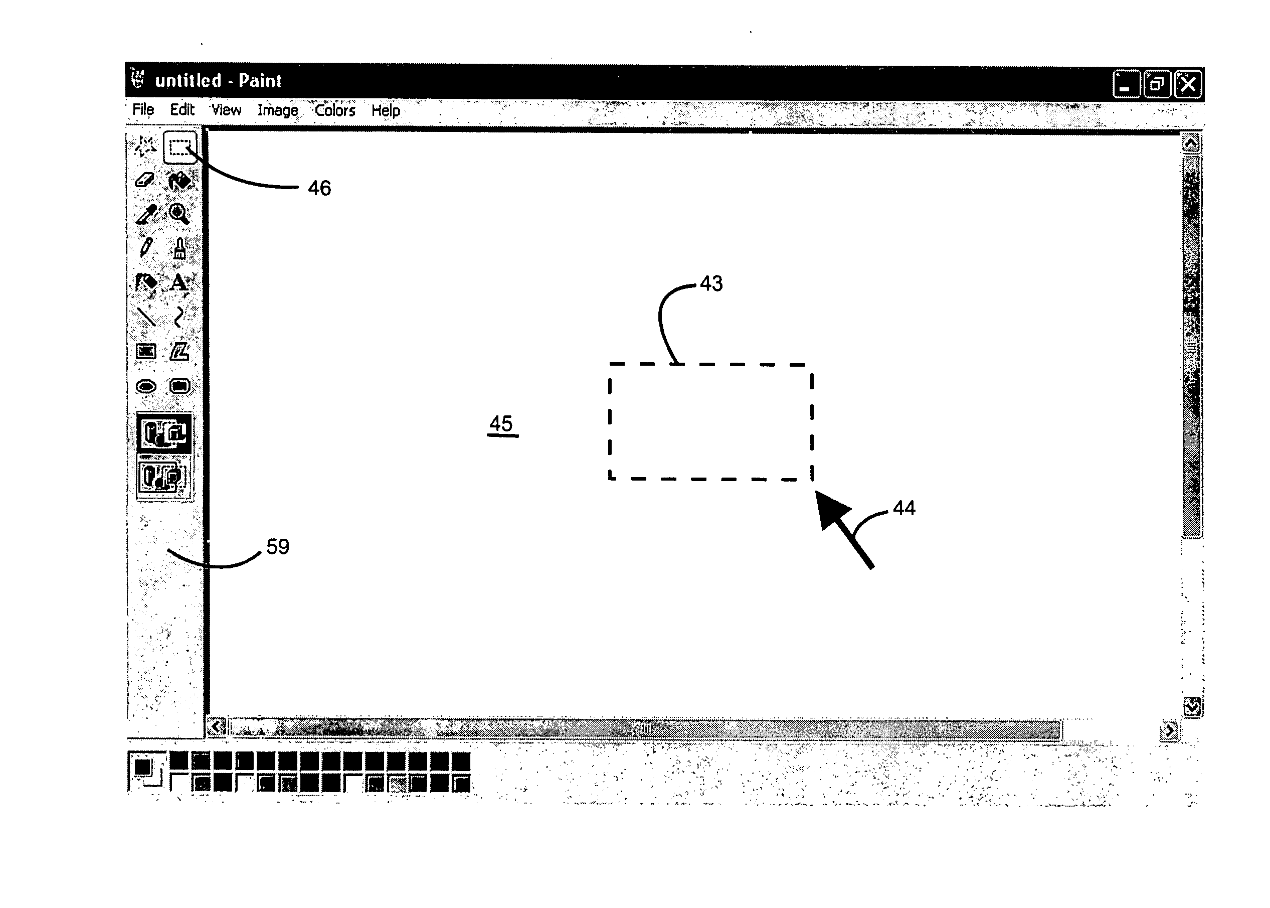 Computer controlled user interactive display interface for accessing graphic tools with a minimum of display pointer movement