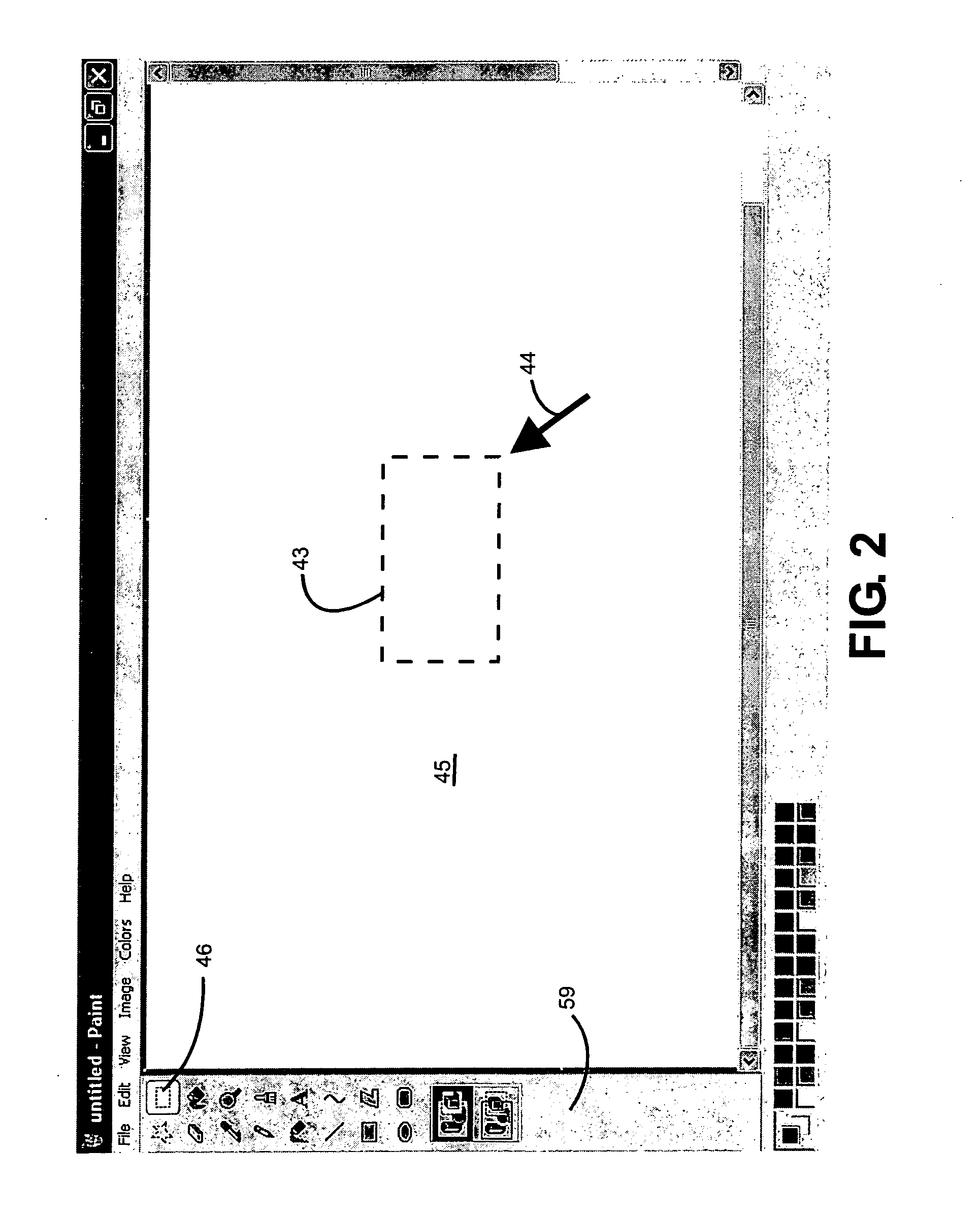 Computer controlled user interactive display interface for accessing graphic tools with a minimum of display pointer movement