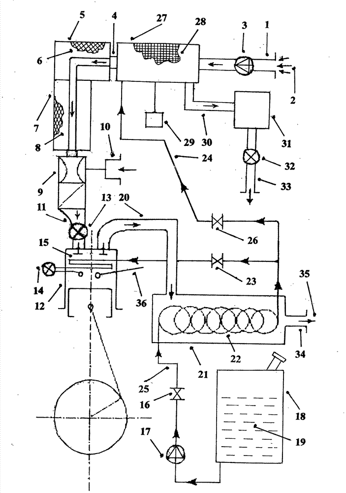 Tail-gas ultrahigh-pressure homogeneous detonation zero-emission assisted energy saving machine master device