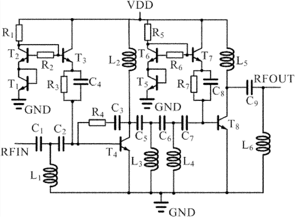 SiGe bipolar complementary metal oxide semiconductor (BiCMOS) radio-frequency power amplifier