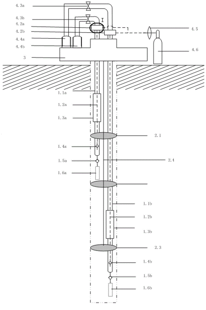 Pipe-in-pipe underground fluid stratified sampling device