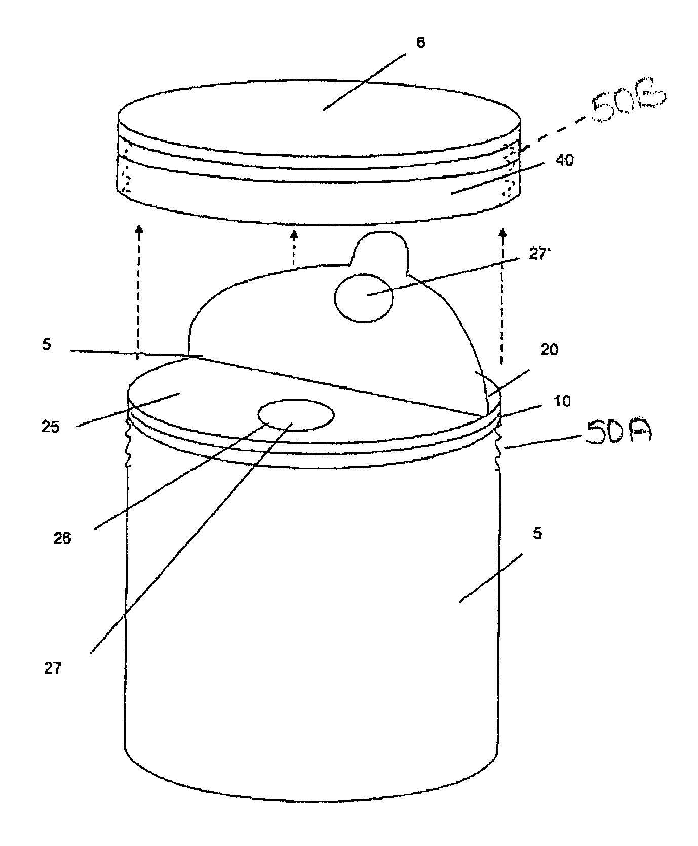 Sealing disk for induction sealing a container
