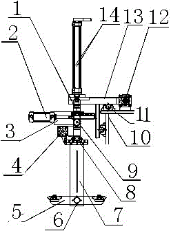 Clamping device used for fruit detection and classification