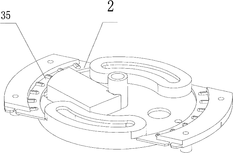 Head oscillating structure of warmer