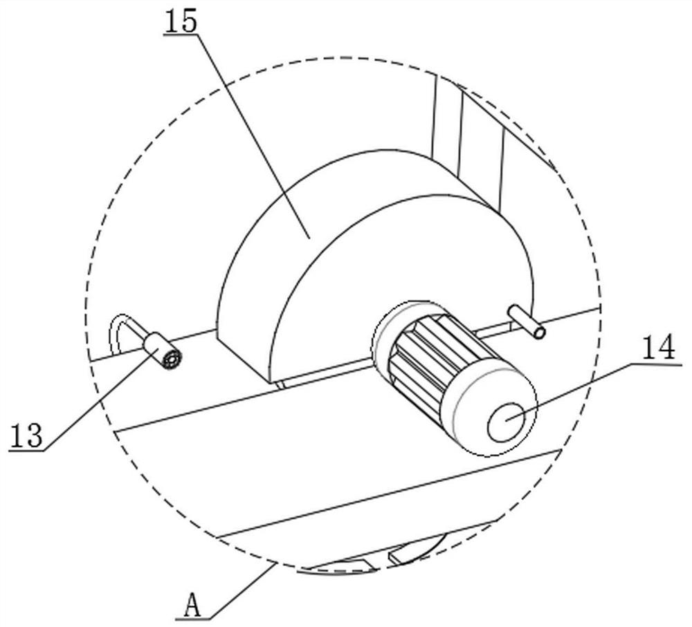 Processing device for semiconductor graphite wafer and processing method thereof