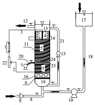 Device and method for treating diclofenac wastewater in low-temperature environment