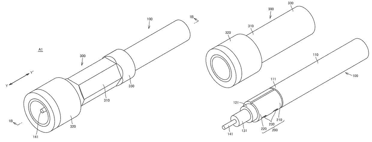 Cable assembly, connector, and method for manufacturing cable assembly