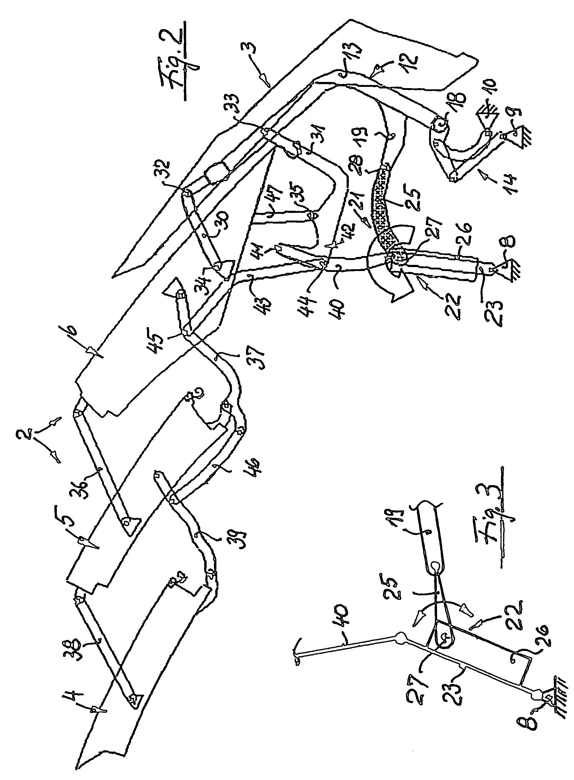 Roof and decklid having a common supporting linkage and actuator