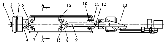 Quick existing roadbed compaction and reinforcement device and reinforcement method