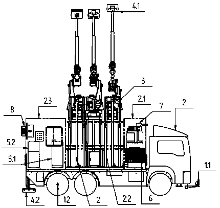 Tunnel lining detection method based on robot automatic tracking technology and radar detection technology