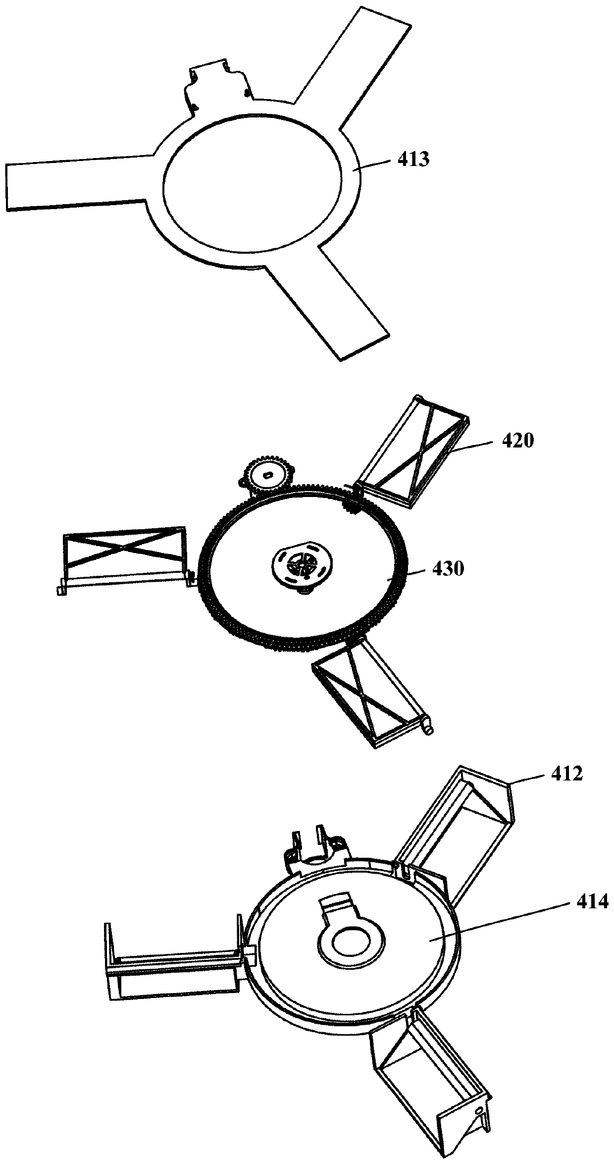 Split air supply device and refrigerator