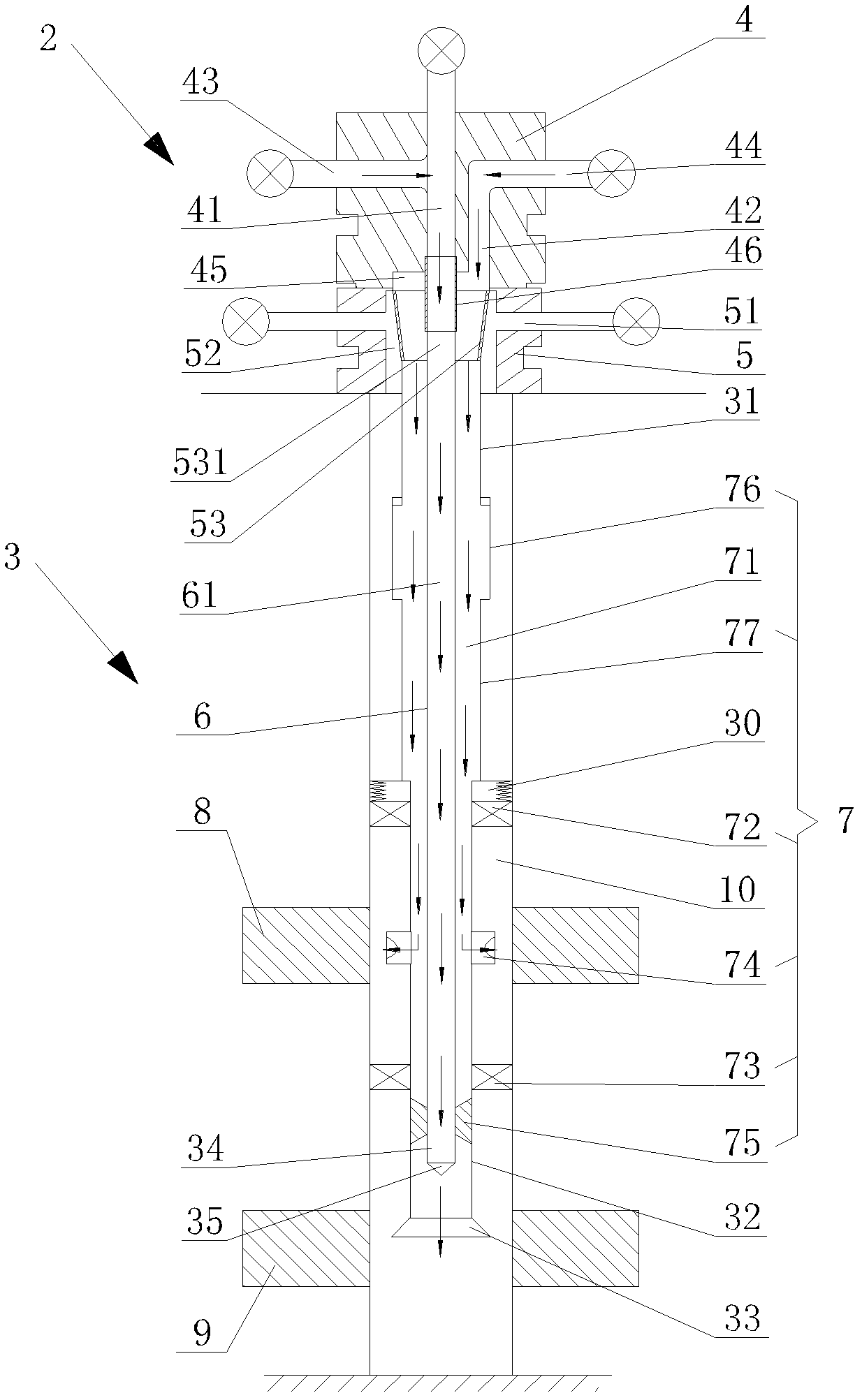 Concentric pipe layered steam injection system and method