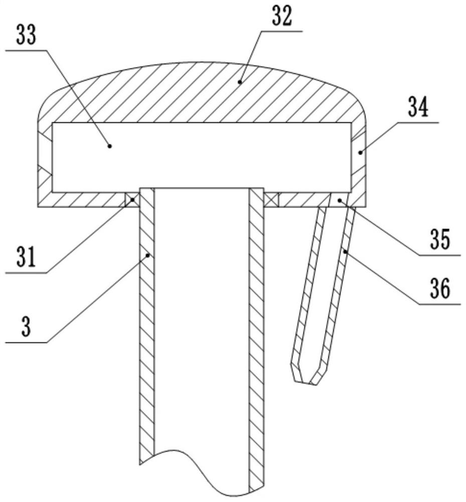 A sorting structure of a quartz sand sorting device