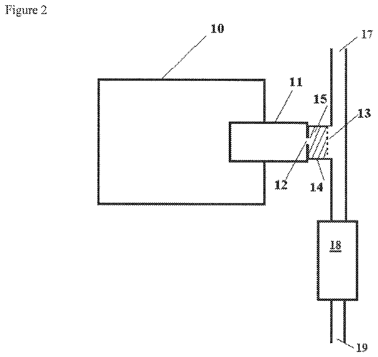 Peracetic acid sensor with filter to remove hydrogen peroxide