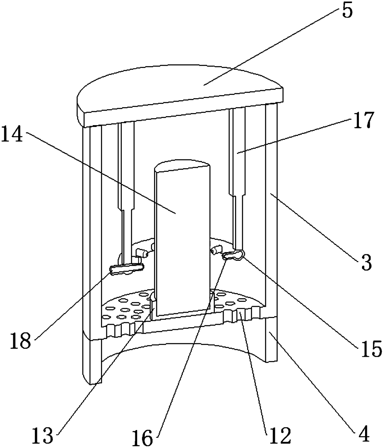 Loop tube jet rock core oil washing instrument