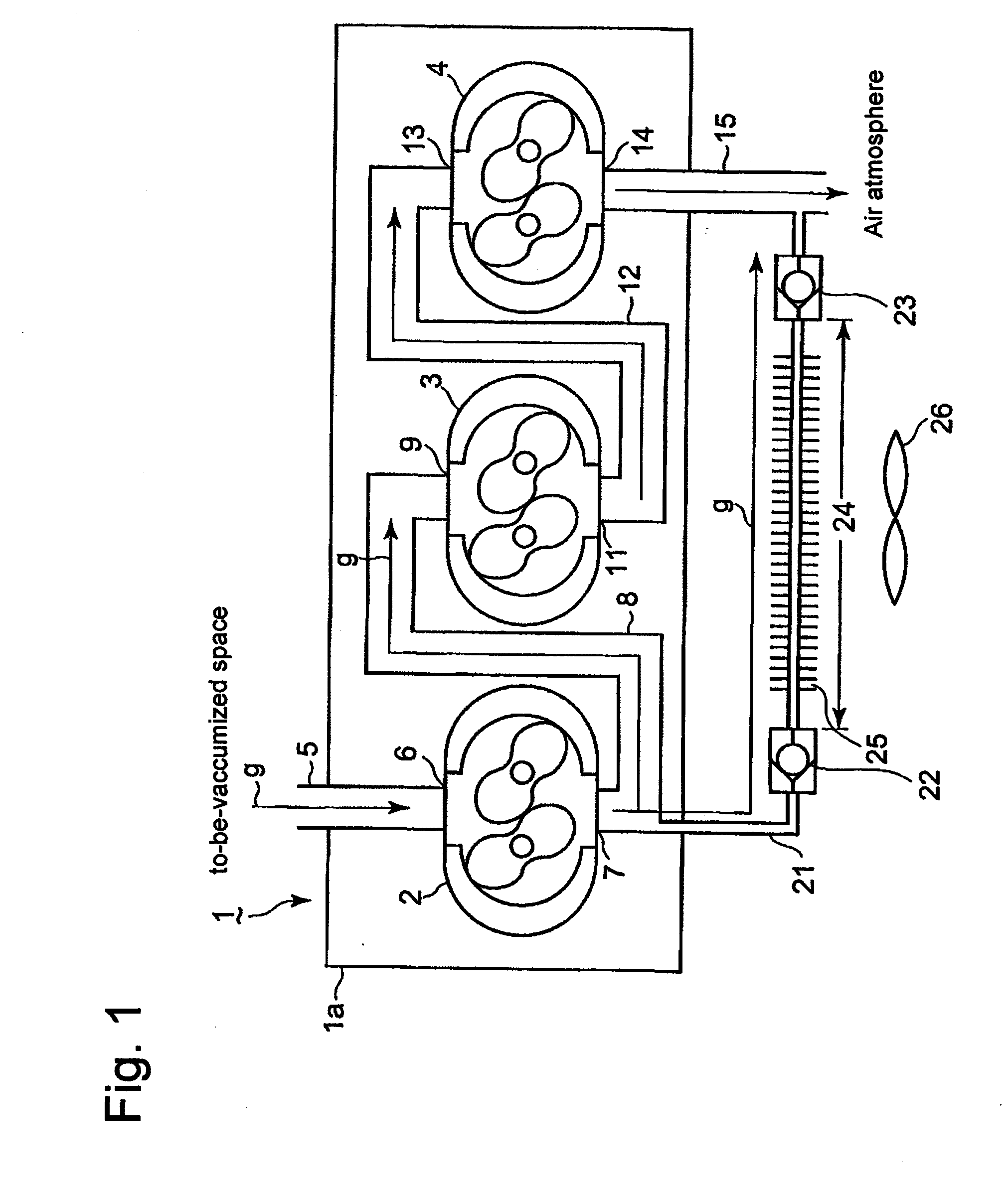 Multistage Vacuum Pump Unit and an Operation Method Thereof