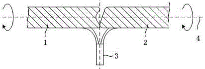 Method and device for enabling optical fiber preforming bar to be butted with tail handle