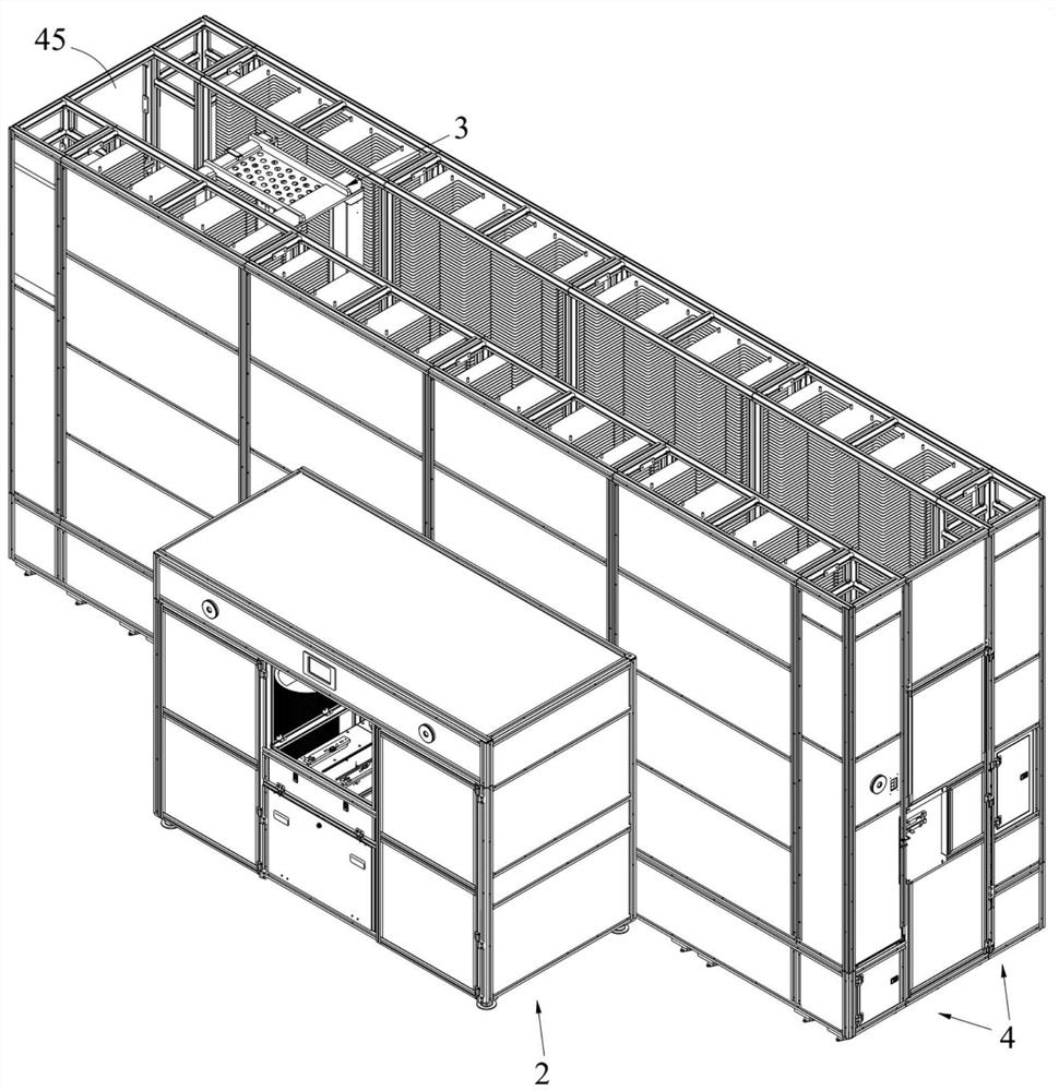 Automatic stereoscopic warehouse used for buffering and storing semiconductor components