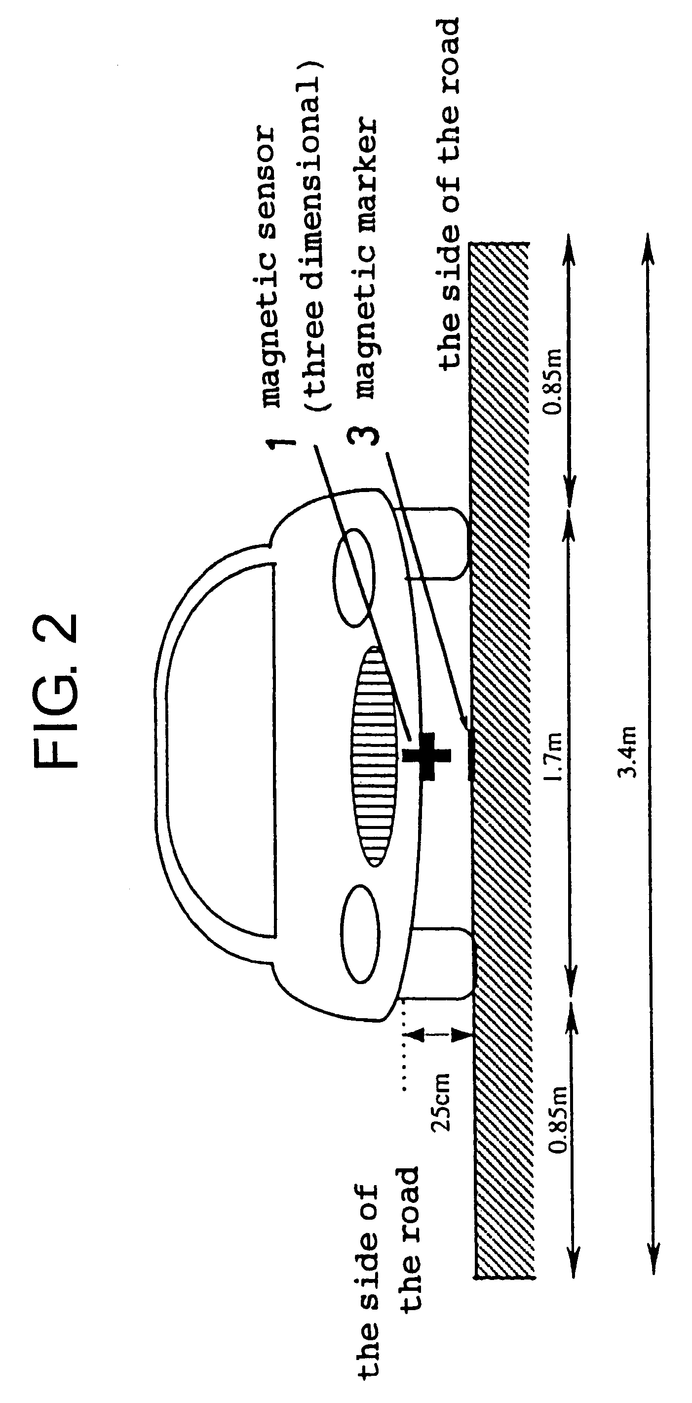 Magnetic apparatus for detecting position of vehicle