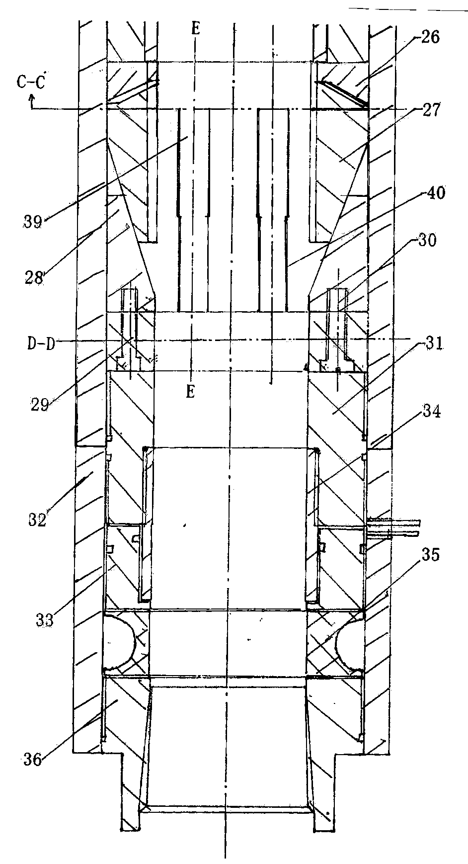 Vertical continuous oil pipe blowout preventer