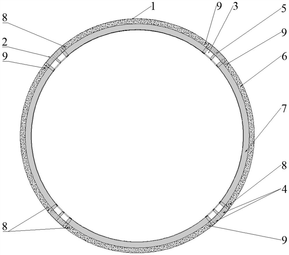 Energy-consumption assembly type flange reinforced concrete support for roadway supporting