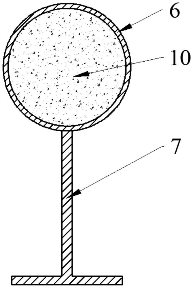 Energy-consumption assembly type flange reinforced concrete support for roadway supporting