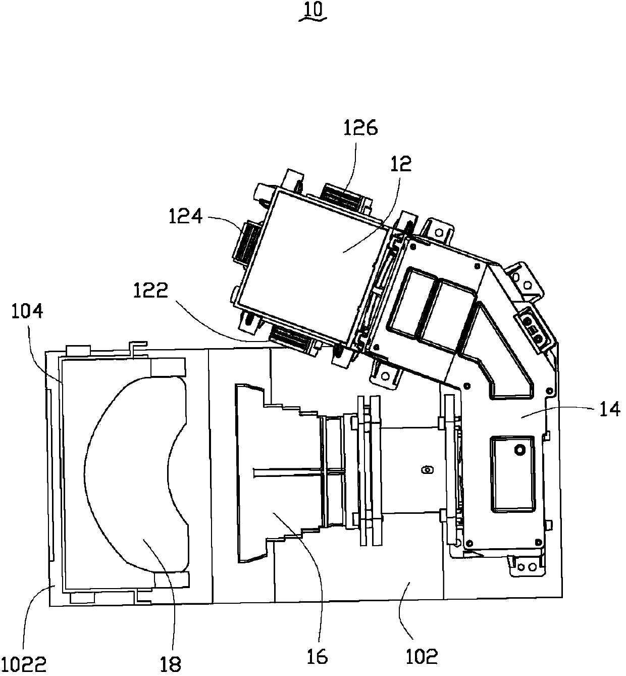 Light machine device of rear-projection television