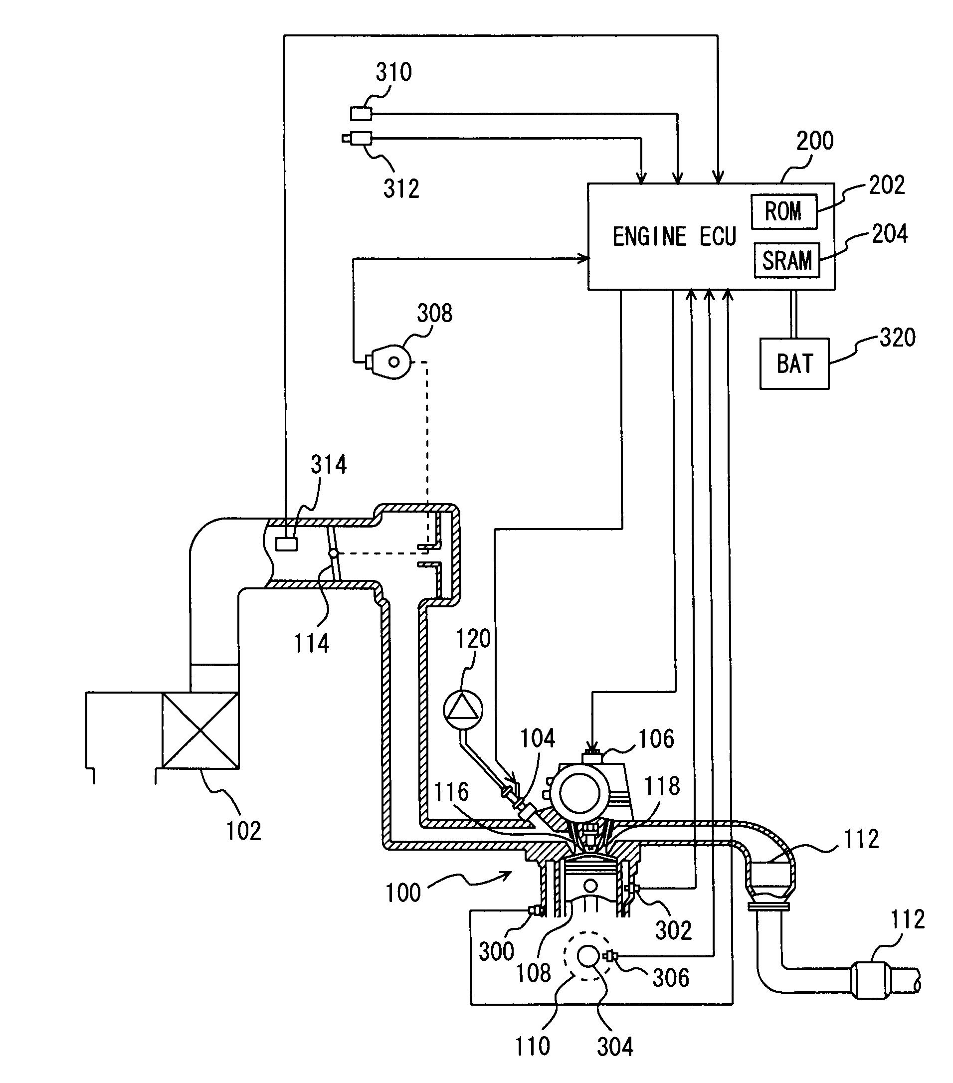 Internal Combustion Engine Knock Determination Device and Knock Determination Method
