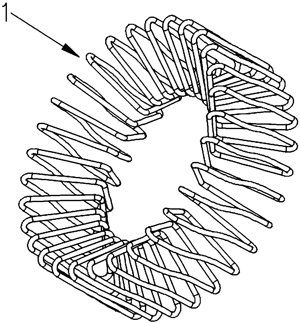 Triangular button contact spring