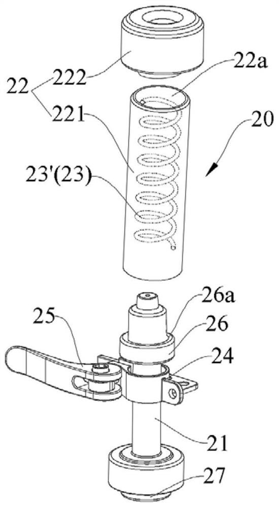Bottom foot device and mechanical equipment