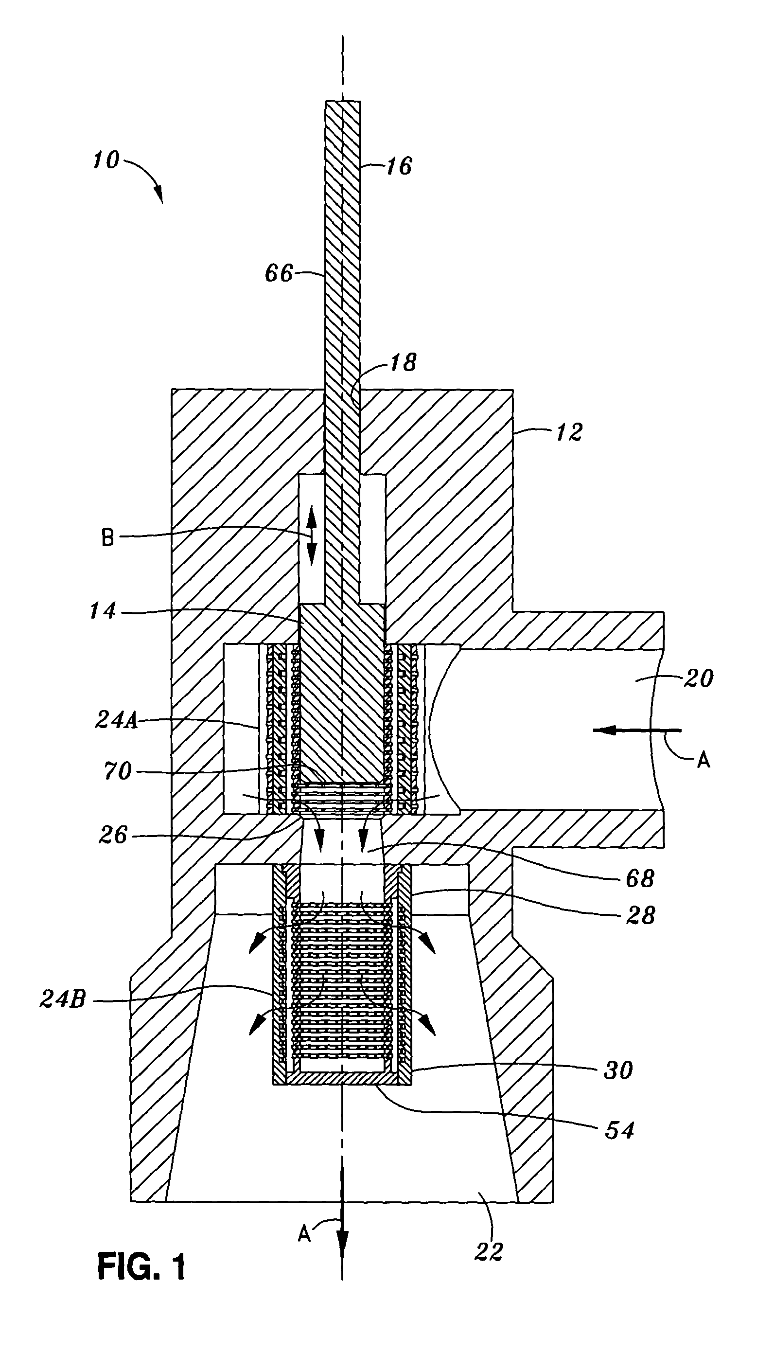 Throttle device for high fluid pressures