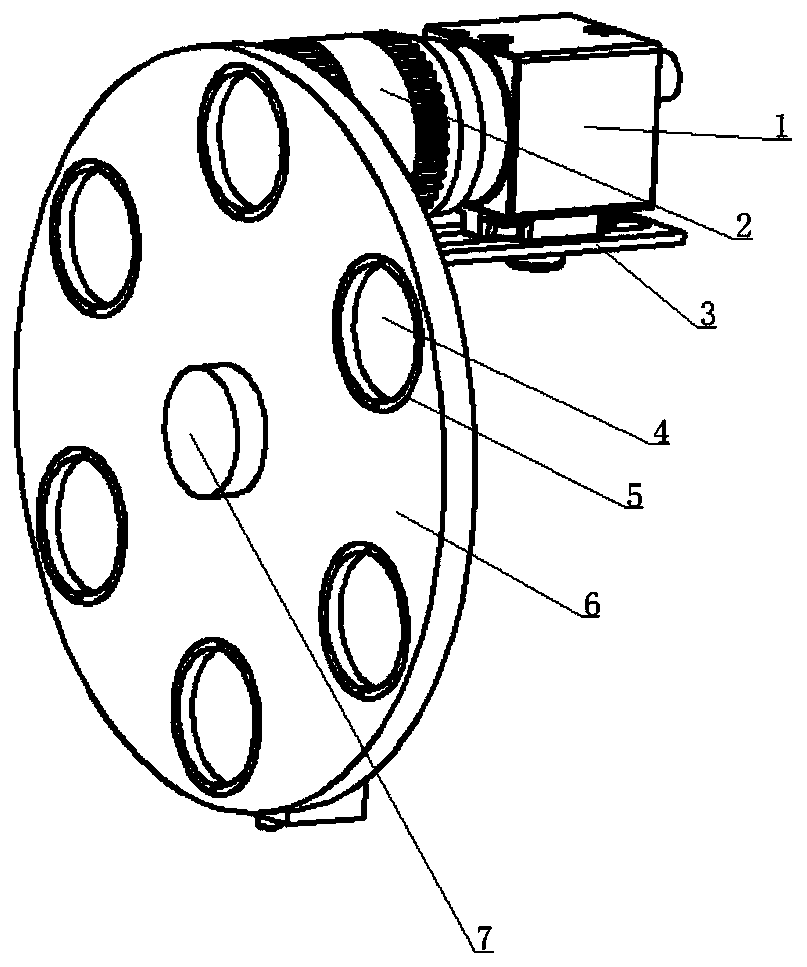 Acquisition device for crop multispectral images applied to agricultural robots