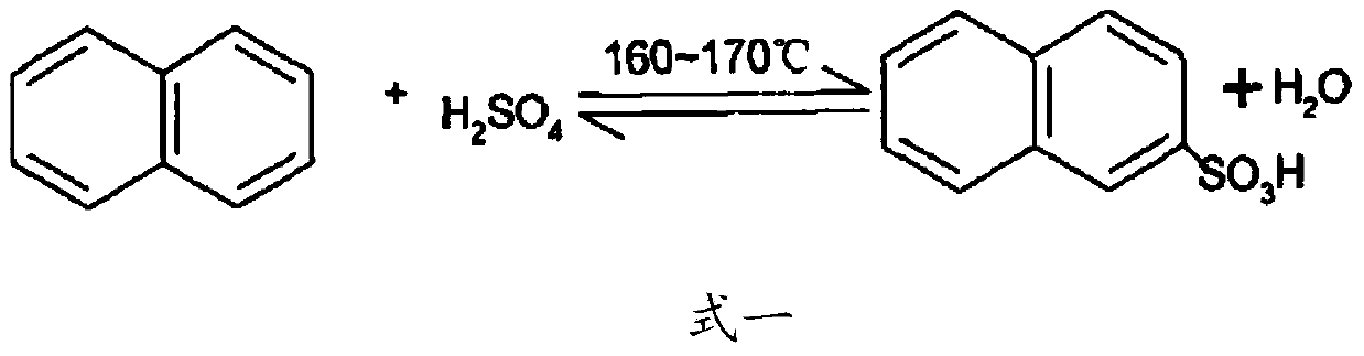 Production method for naphthalene high-concentration water reducer