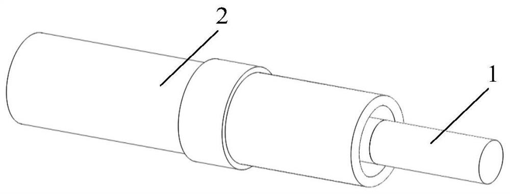 Closed heating non-combustible cigarette and assembly