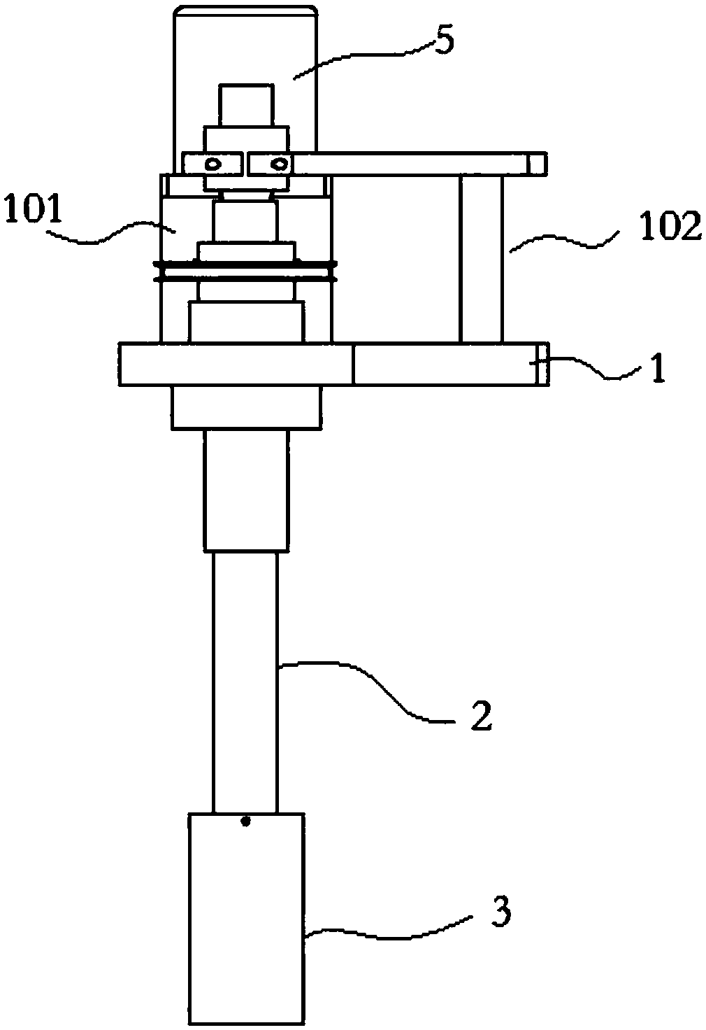Flame polishing device for inner part of glassware