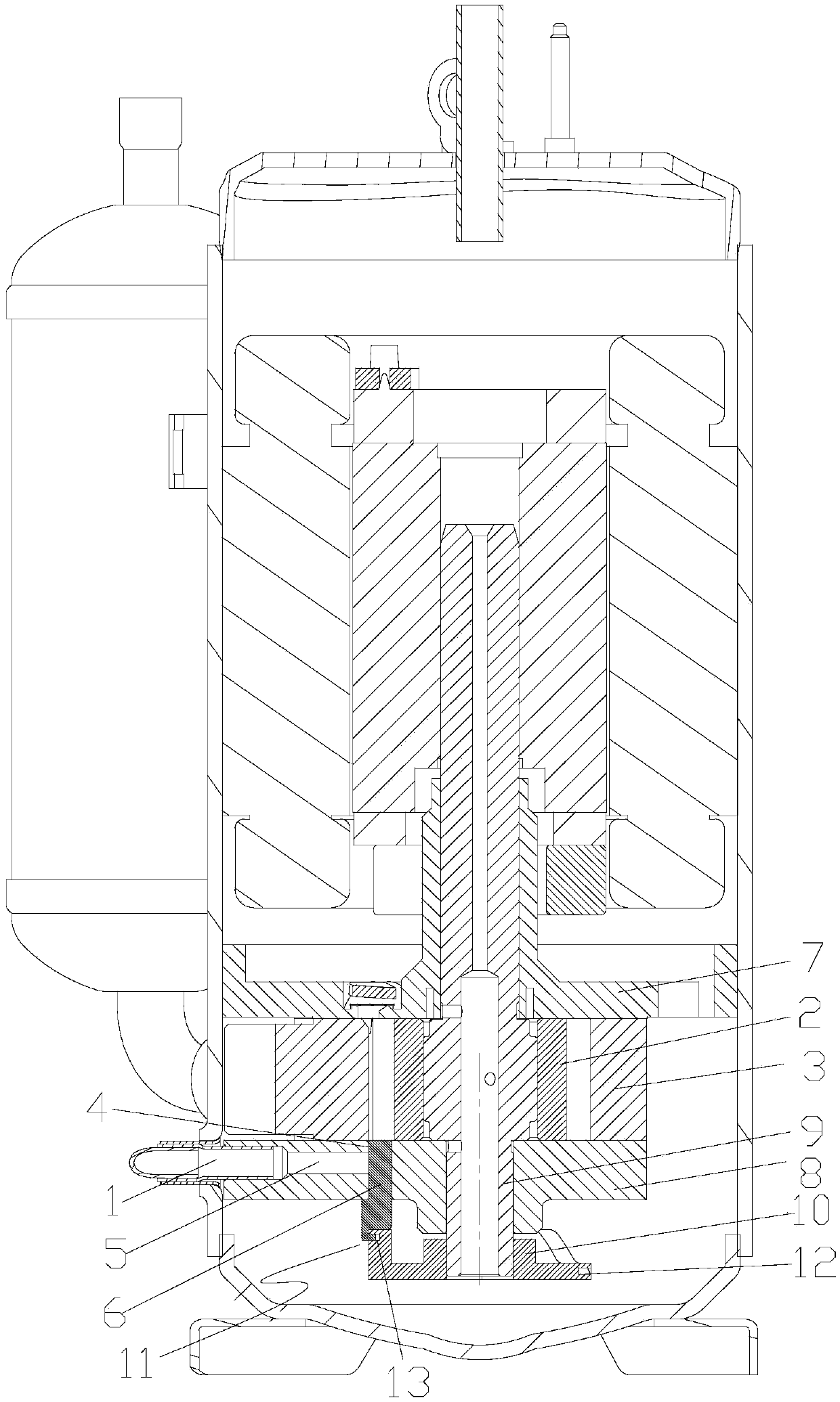 Pump body assembly and compressor