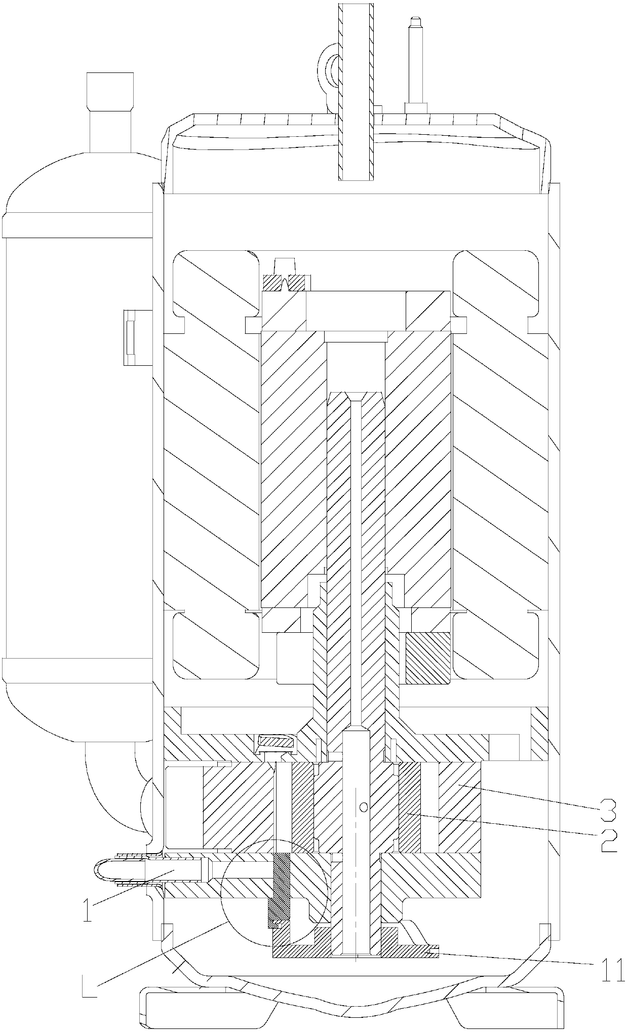 Pump body assembly and compressor