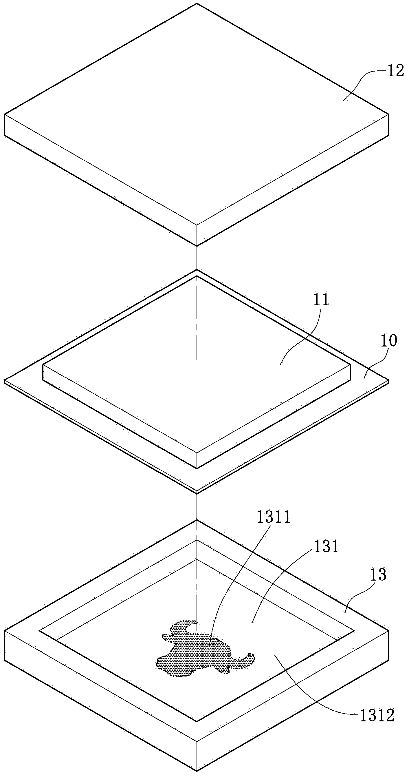 Mouse pad structure and manufacturing method for same