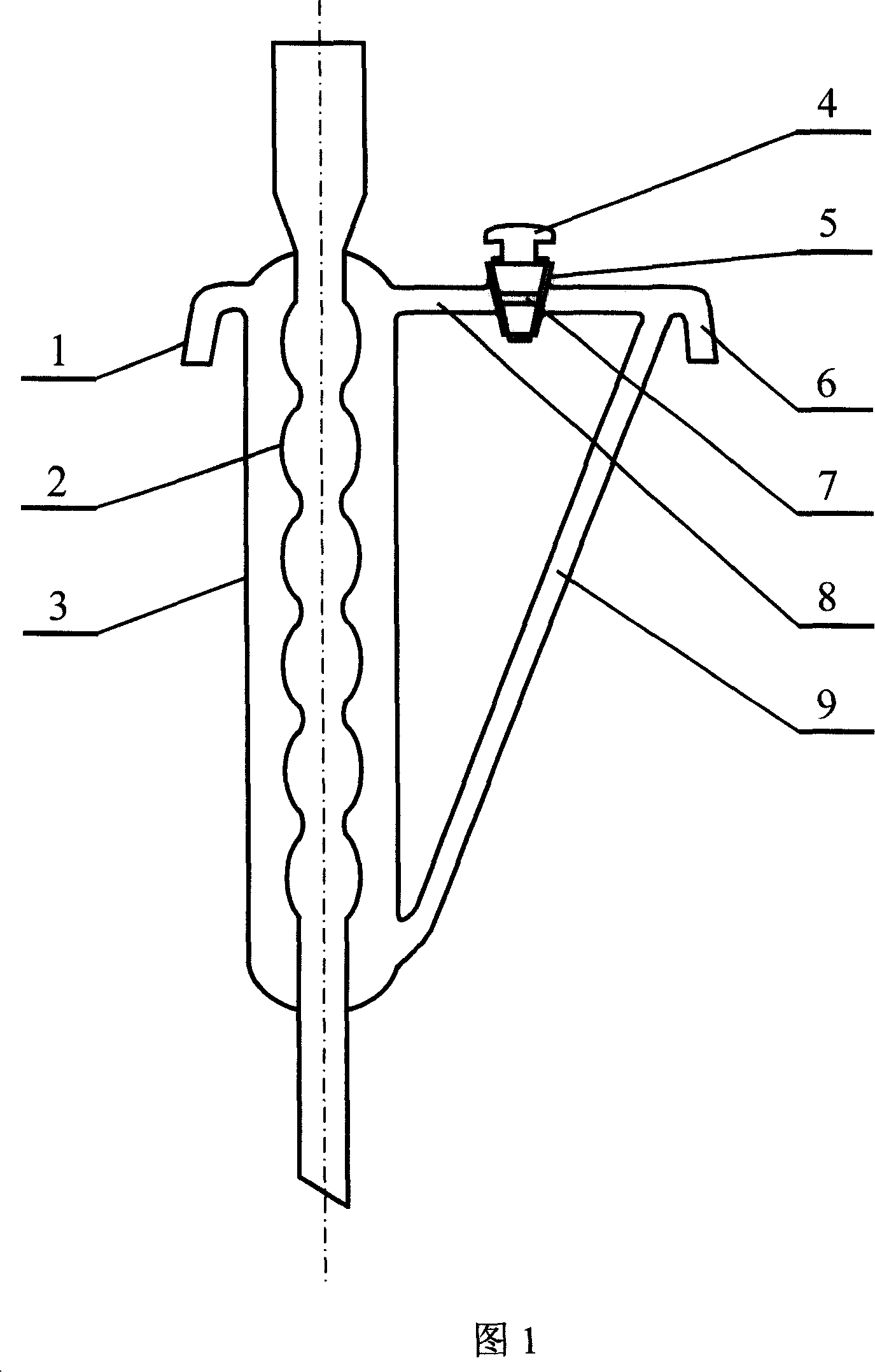 Counter-flow type return-flow condensation pipe