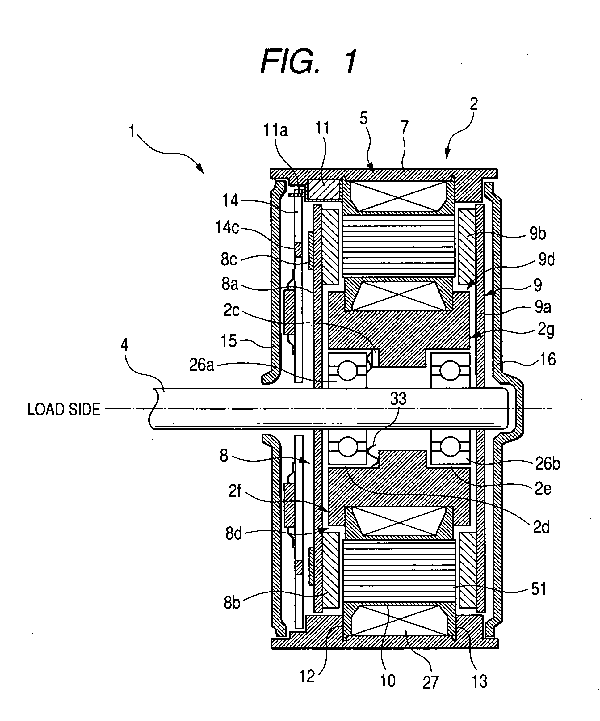 Axial air gap type electric motor