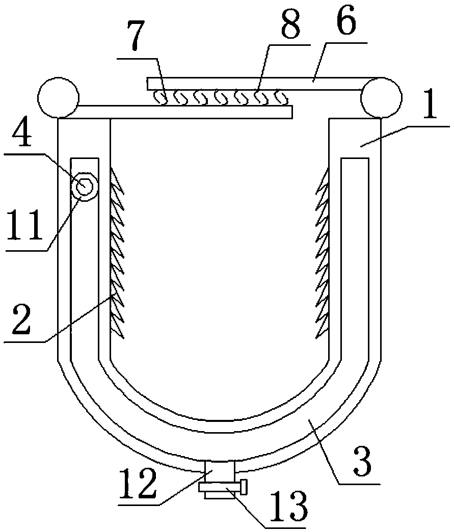 Bamboo cane clamping and shape setting device