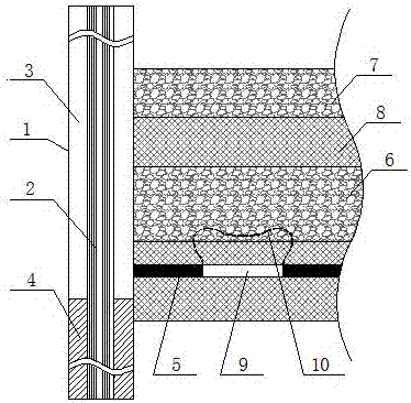 Integrated treatment method of hidden water guiding channel in vertical well wellbore frozen hole